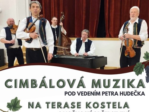 Plakát události Cimbálová muzika na terase kostela