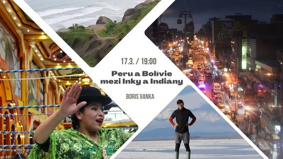 Plakát události Peru a Bolívie: mezi Inky a Indiány