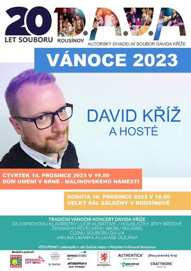 Plakát události Vánoční koncert Davida Kříže