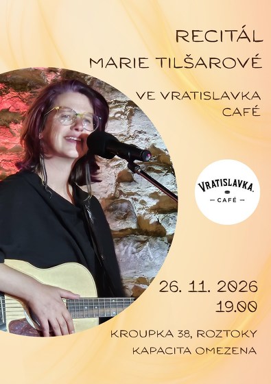 Plakát události Marie Tilšarová - Roztoky - recitál