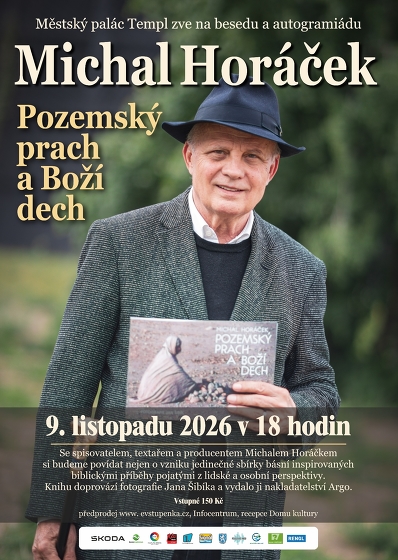 Plakát události Michal Horáček  Pozemský prach a Boží dech