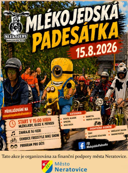 Plakát události Mlékojedská padesátka 2026