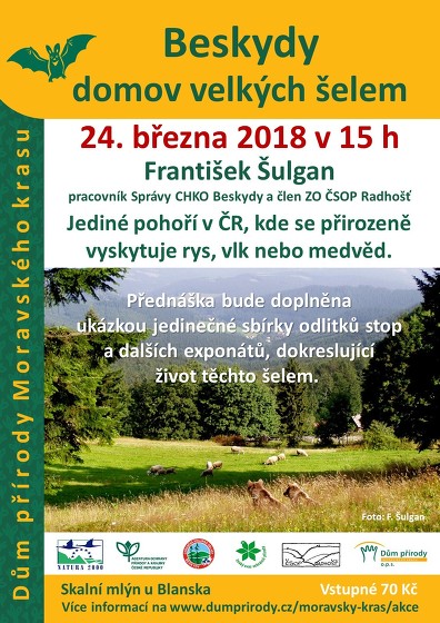 Plakát události Beskydy - domov velkých šelem