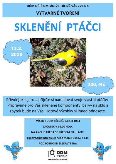 Plakát události Sklenění ptáčci