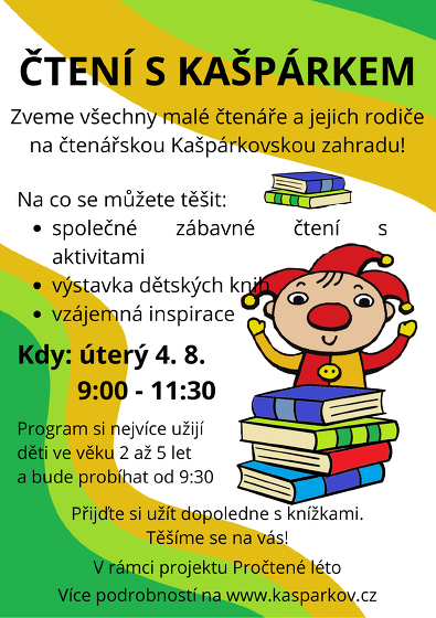 Plakát události Čtenářská zahrada