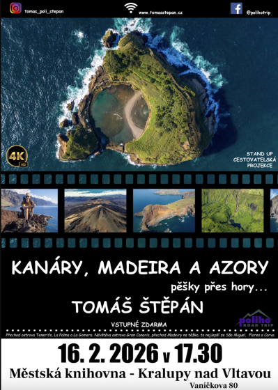 Plakát události Městská knihovna - Kanáry, Madeira a Azory