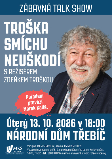 Plakát události Troška smíchu neuškodí se Zdeňkem Troškou