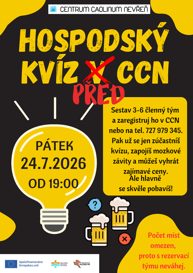 Plakát události Hospodský kvíz před CCN