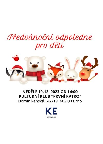 Plakát události Předvánoční odpoledne pro děti
