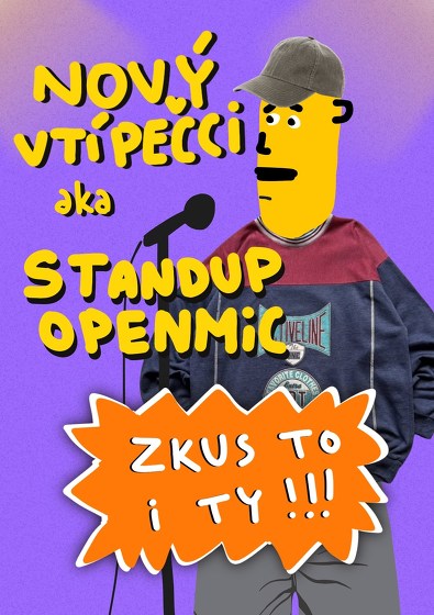 Plakát události nový vtípečci aka standup openmic