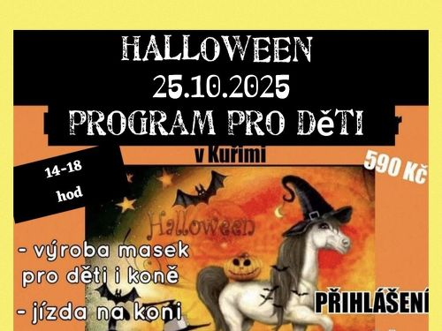 Plakát události Halloween na ranči Oliver