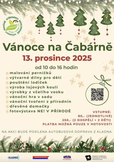 Plakát události Vánoce na Čabárně
