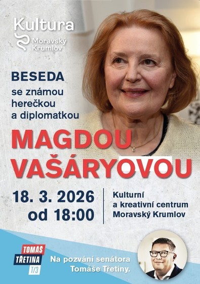 Plakát události Beseda s Magdou Vašáryovou