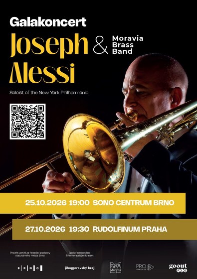 Plakát události Galakoncert: Moravia Brass Band & Joseph Alessi