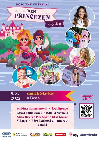 Plakát události Den princezen a rytířů - Zámek Slavkov u Brna