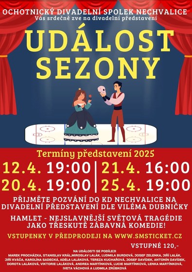 Plakát události Divadelní představení - Událost sezony