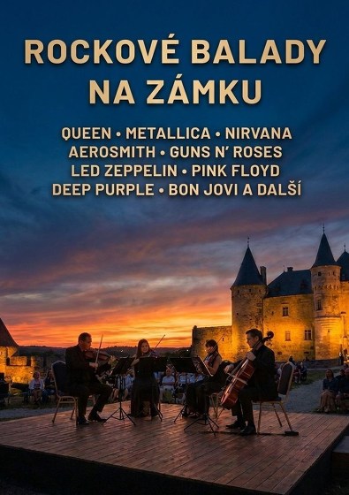 Plakát události Rockové balady na zámku