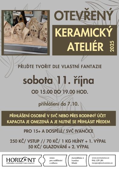 Plakát události Otevřený keramický ateliér říjen 25-1
