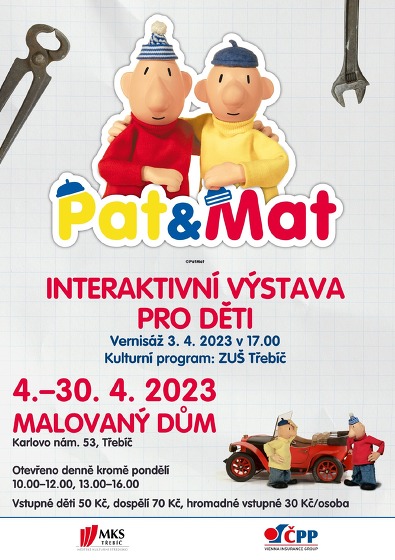Plakát události Pat & Mat: interaktivní výstava pro děti
