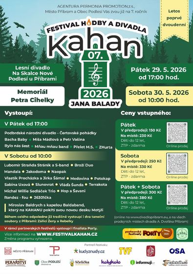 Plakát události Festival Hudby a Divadla Kahan