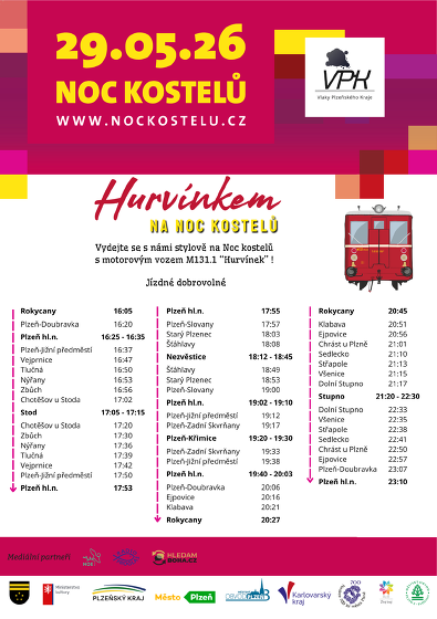 Plakát události Hurvínkem na Noc kostelů