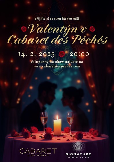 Plakát události Valentýn s degustačním menu