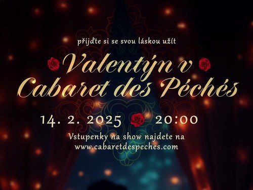 Plakát události Valentýn s degustačním menu
