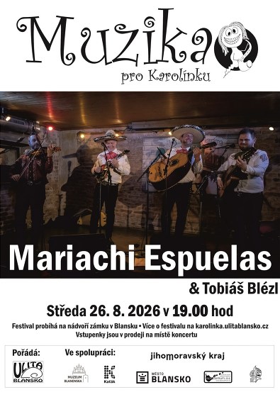 Plakát události Mariachi Espuelas - Muzika pro Karolínku