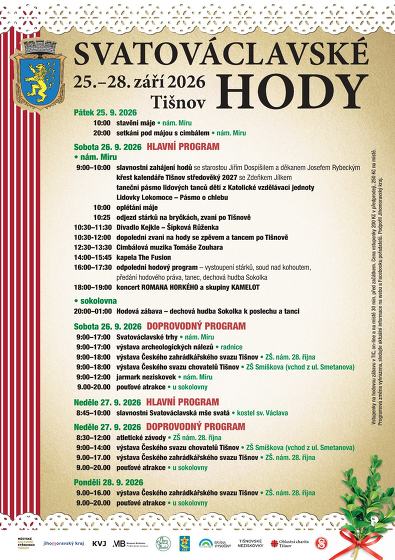 Plakát události Svatováclavské hody v Tišnově
