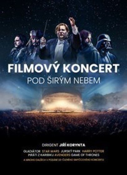Plakát události Koncert filmové hudby pod širým nebem