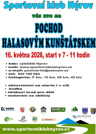 Plakát události Pochod Halasovým Kunštátskem, Nýrov