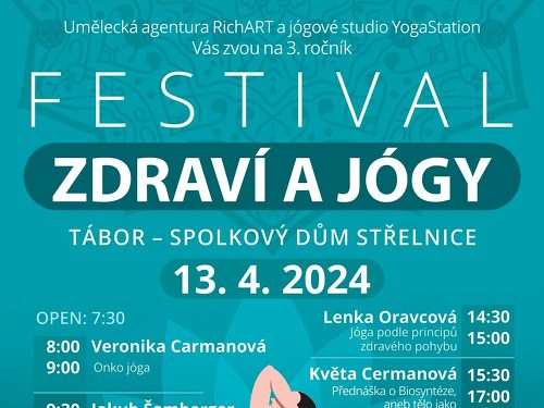 Plakát události Festival zdraví a jógy