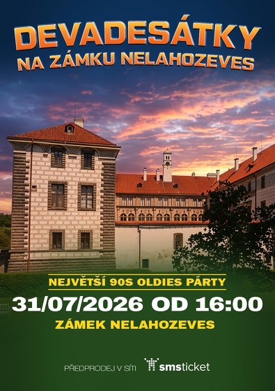 Plakát události Devadesátky na zámku Nelahozeves
