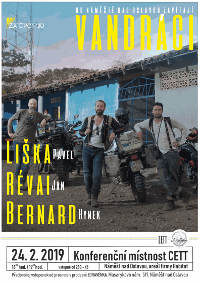 Plakát události Vandráci - Liška, Révai, Bernard
