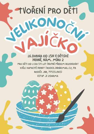 Plakát události Velikonoční vajíčko