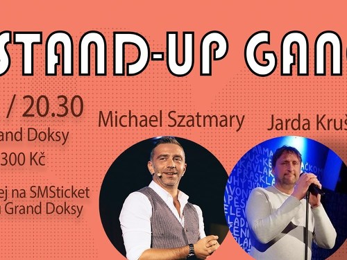 Plakát události Michael Szatmary a Jarda Krušina Stand Up Gang