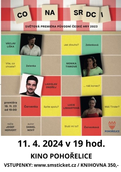 Plakát události Divadelní představení Co na srdci