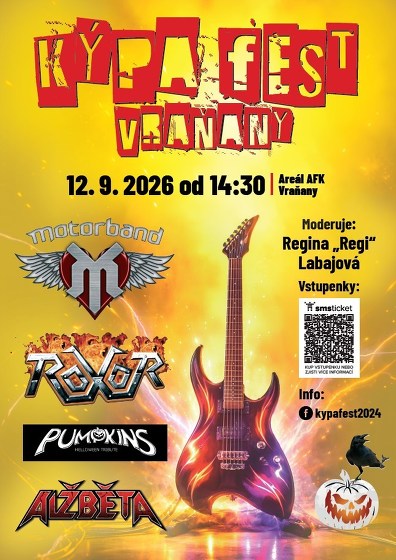 Plakát události Kýpa fest Vraňany