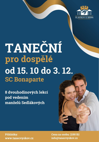 Plakát události Taneční pro dospělé