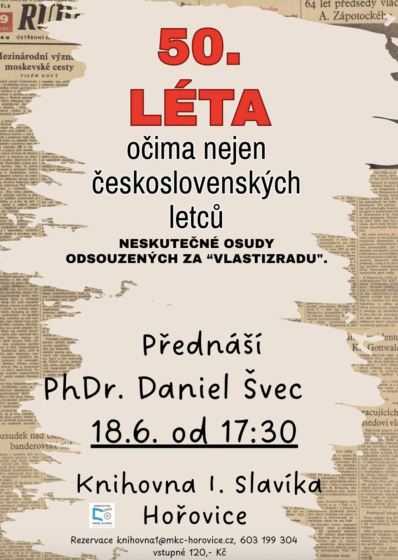 Plakát události 50. léta očima nejen československých letců