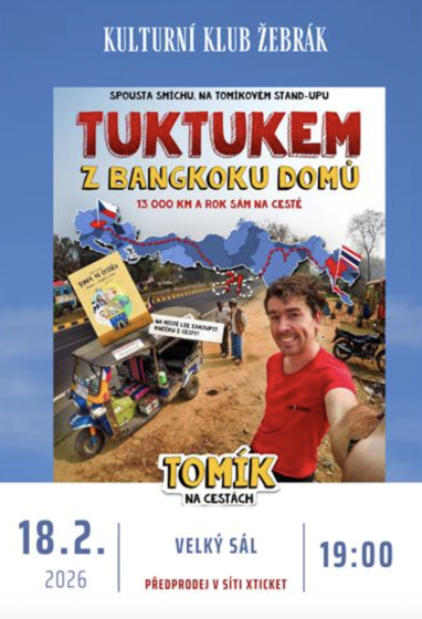 Plakát události Tuktukem z Bangkoku domů