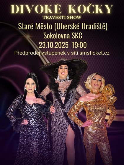 Plakát události Travesti Divoké kočky Staré Město