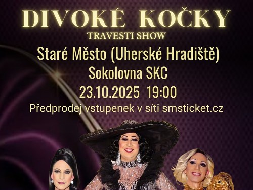 Plakát události Travesti Divoké kočky Staré Město