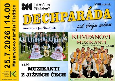 Plakát události Dechparáda pod širým nebem
