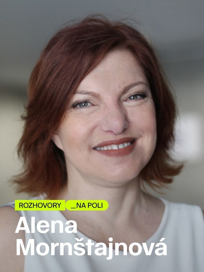 Plakát události Alena Mornštajnová v Přímé řeči s Petrem Vavrouškou