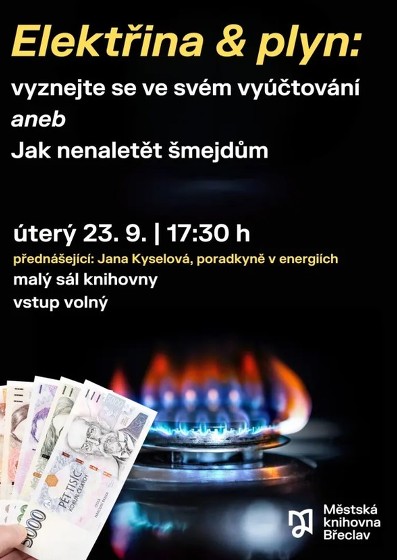 Plakát události Elektřina & plyn: vyznejte se ve svém vyúčtování