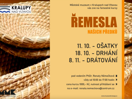 Plakát události Řemesla našich předků - drhání
