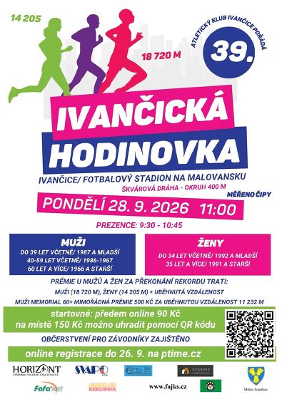 Plakát události Ivančická hodinovka 2026