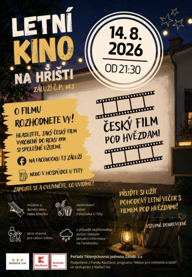 Plakát události Letní kino Záluží