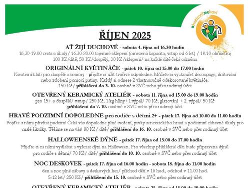 Plakát události akce říjen 2025